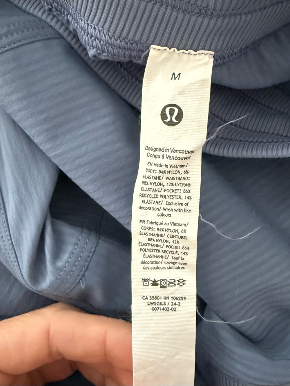 Lululemon Dance Studio Relaxed Fit Mid Rise Cargo Pant Size Medium  Oasis Blue - Picture 4 of 5
